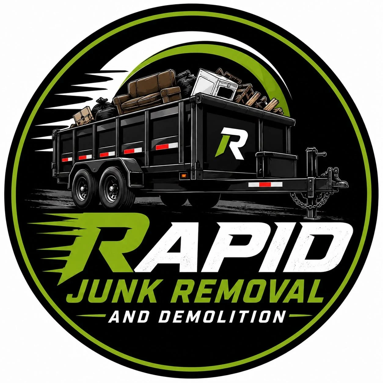Rapid Junk Removal and Demolition logo